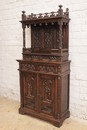 Gothic style Cabinet in Oak, France 19th century
