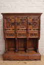 Gothic style Cabinet in Oak, France 19th century