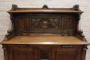 Gothic style Cabinet in Oak, France 19th century