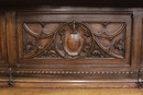 Gothic style Cabinet in Oak, France 19th century