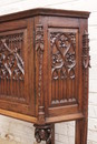 Gothic style Cabinet in Oak, France 19th century