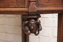 Gothic style Cabinet in Oak, France 19th century