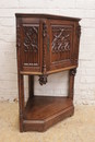 Gothic style Cabinet in Oak, France 19th century