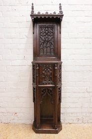 Oak gothic credenza