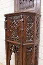 Gothic style Cabinet in Oak, France 19th century