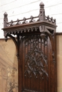 Gothic style Cabinet in Oak, France 19th century