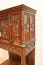 Gothic style credenza in Oak, France 19th century