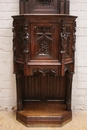 Gothic style Credenza in Oak, France 19th century