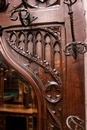 Gothic style Hall tree  in Oak, France 19th century