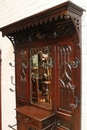 Gothic style Hall tree  in Oak, France 19th century
