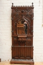 Gothic style Hall tree  in Oak, France 19th century