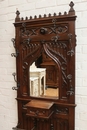 Gothic style Hall tree  in Oak, France 19th century