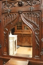 Gothic style Hall tree  in Oak, France 19th century