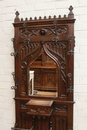 Gothic style Hall tree  in Oak, France 19th century