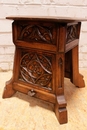 Gothic style Stool in Oak, France 19th century