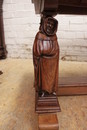 Gothic style Table in Oak, France 1920