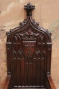 Gothic style Throne chair in Oak, France 19th century