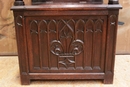 Gothic style Throne chair in Oak, France 19th century