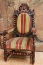 Hunt style Arm chair in Oak, France 19th century