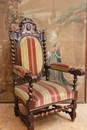 Hunt style Arm chair in Oak, France 19th century