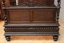 Hunt style Canopy bed in Oak, France 19th century
