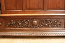 Hunt style Bed in Oak, France 19th century