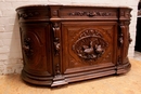 Hunt style Cabinet in Oak, France 19th century