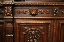 Hunt style Cabinet in Oak, France 19th century