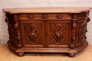 Hunt style Cabinet in Oak, France 19th century