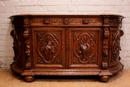 Hunt style Cabinet in Oak, France 19th century