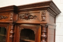 Hunt style Bookcase in Oak, France 19th century