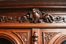 Hunt style Bookcase in Oak, France 19th century