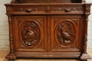 Hunt style Cabinet in Oak, France 19th century