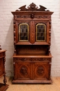 Hunt style Cabinet and server in Oak, France 19th century