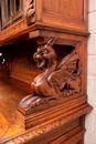 Hunt style Cabinet and server in Oak, France 19th century