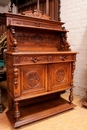 Hunt style Cabinet and server in Oak, France 19th century