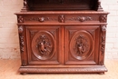 Hunt style Cabinet in Oak, France 19th century