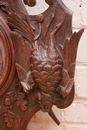 Hunt style Clock in Oak, France 19th century