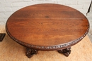 Hunt style coffee table in Oak, France 19th century