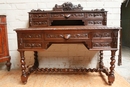 Hunt style Desk in Oak, France 19th century