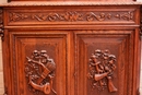 Hunt style Cabinet in Oak, France 19th century