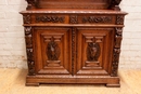 Hunt style Cabinet in Oak, France 19th century