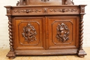 Hunt style Sideboard in Oak, France 19th century