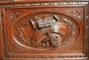 Hunt style Bookcase in Oak, France 19th century