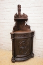 Hunt style Corner cabinet in Oak, France 19th century