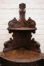 Hunt style Corner cabinet in Oak, France 19th century