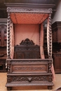 Hunt style Canopy bed in Oak, France 19th century