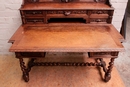 Hunt style Desk in Oak, France 19th century