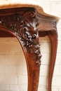 Louis XV style console in Oak, France 19th century