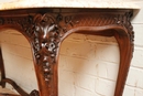 Louis XV style console in Oak, France 19th century